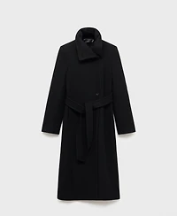 Mango Women's Manteco Wool Belt Coat
