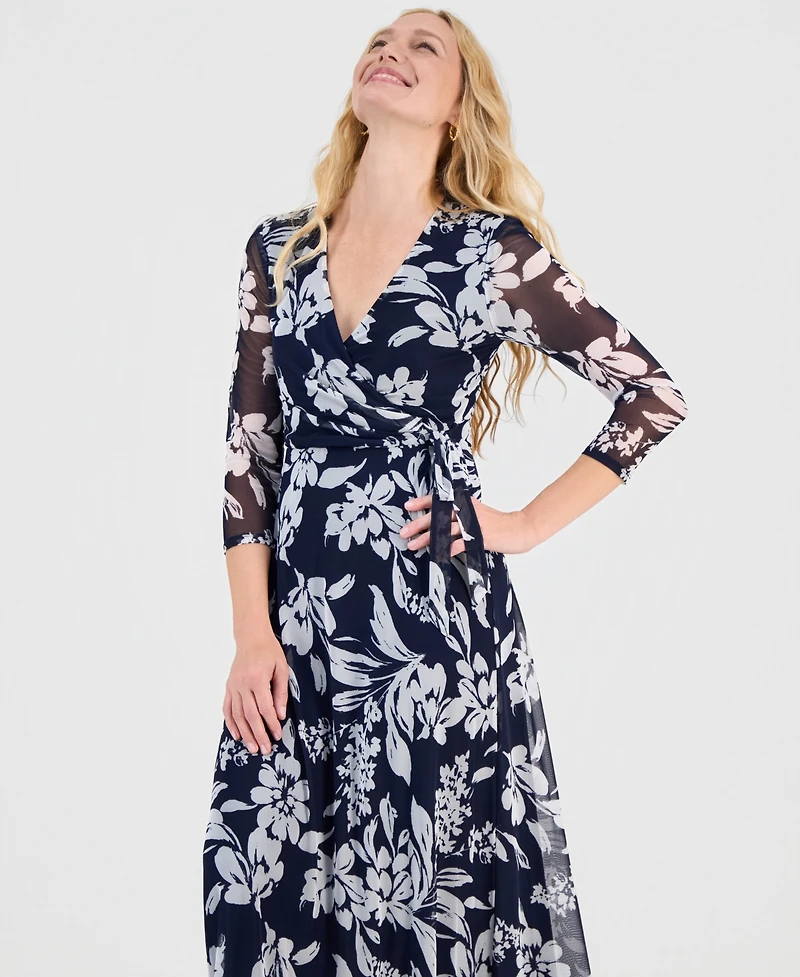 Connected Women's Side-Tie Midi Dress
