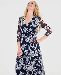 Connected Women's Side-Tie Midi Dress