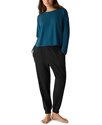 Eileen Fisher Women's Round Neck Cropped Box Top