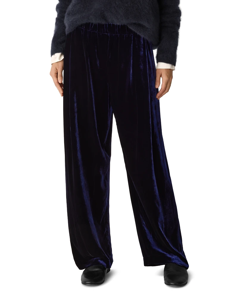 Eileen Fisher Women's Straight High-Rise Pleated Pants