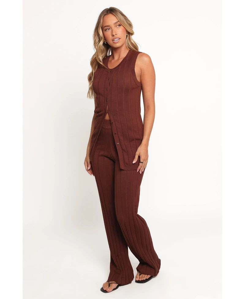 Petal and Pup Women's Bowery Knit Set - Chocolate
