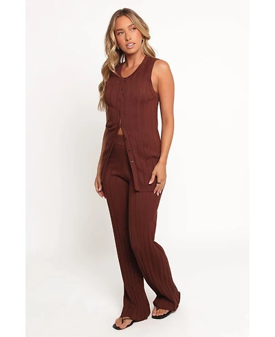 Petal and Pup Women's Bowery Knit Set - Chocolate