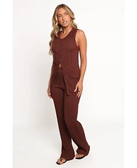 Petal and Pup Women's Bowery Knit Set - Chocolate