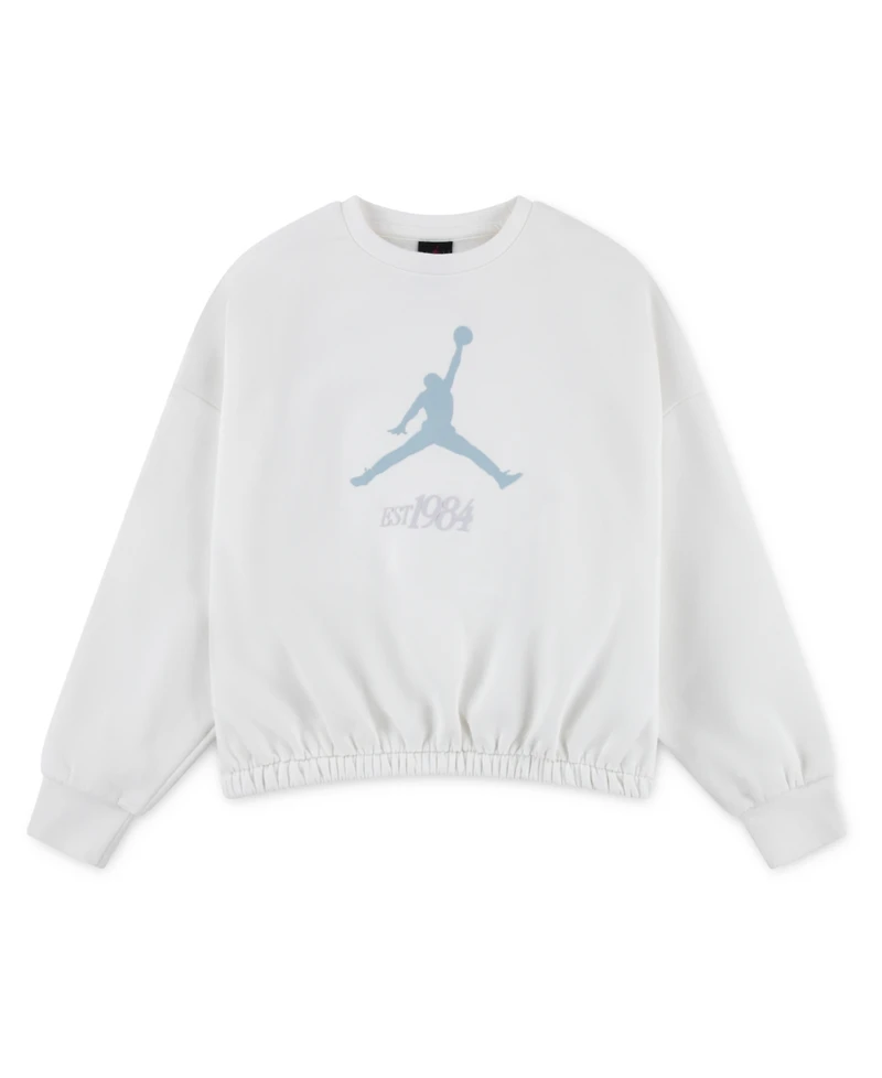 Jordan Girls 7-16 Jumpman Club Crewneck Pleated Top