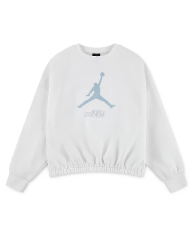 Jordan Girls 7-16 Jumpman Club Crewneck Pleated Top