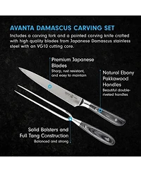 Messermeister Avanta Damascus 2 Pc Carving Set