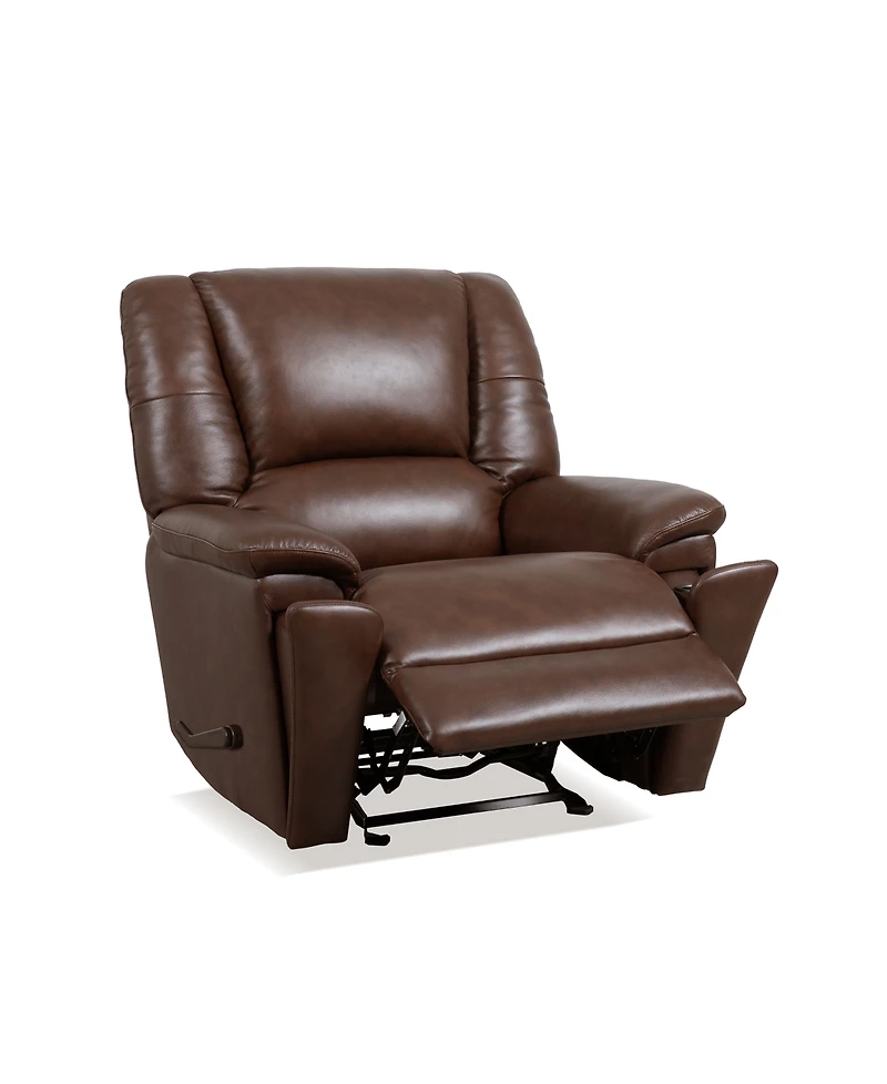 Flexsteel 44" Leather Preston Gliding Recliner