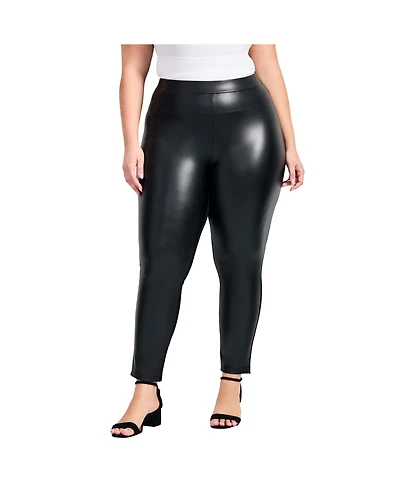 Avenue Women's Leather & Ponte Pant