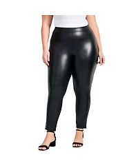 Avenue Women's Leather & Ponte Pant