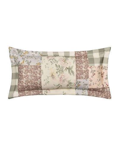 Piper & Wright Eloise Patchwork Boudoir Decorative Pillow, 12" x 30"