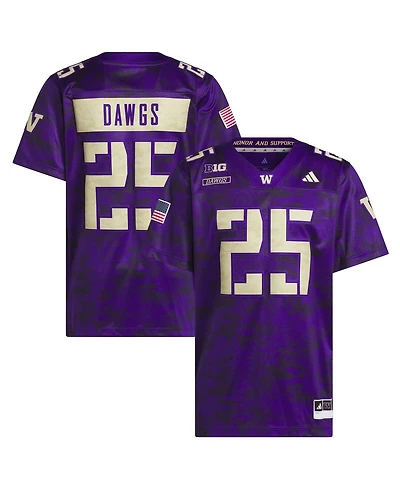 Adidas Men's Purple Washington Huskies Honor Support Premier Strategy Jersey