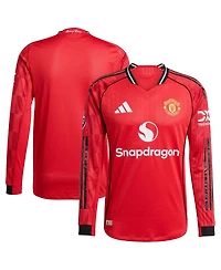Adidas Men's Red Manchester United Home 2025/26 Authentic Player Long Sleeve Jersey