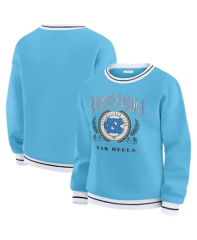Wear by Erin Andrews Women's Carolina Blue North Tar Heels Seal Sweatshirt