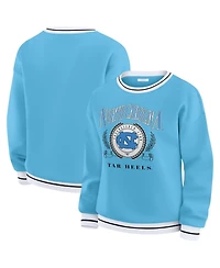 Wear by Erin Andrews Women's Carolina Blue North Tar Heels Seal Sweatshirt