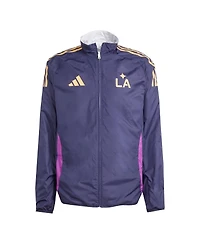 Adidas Men's White/Navy La Galaxy 2025 Anthem Reversible Full-Zip Jacket