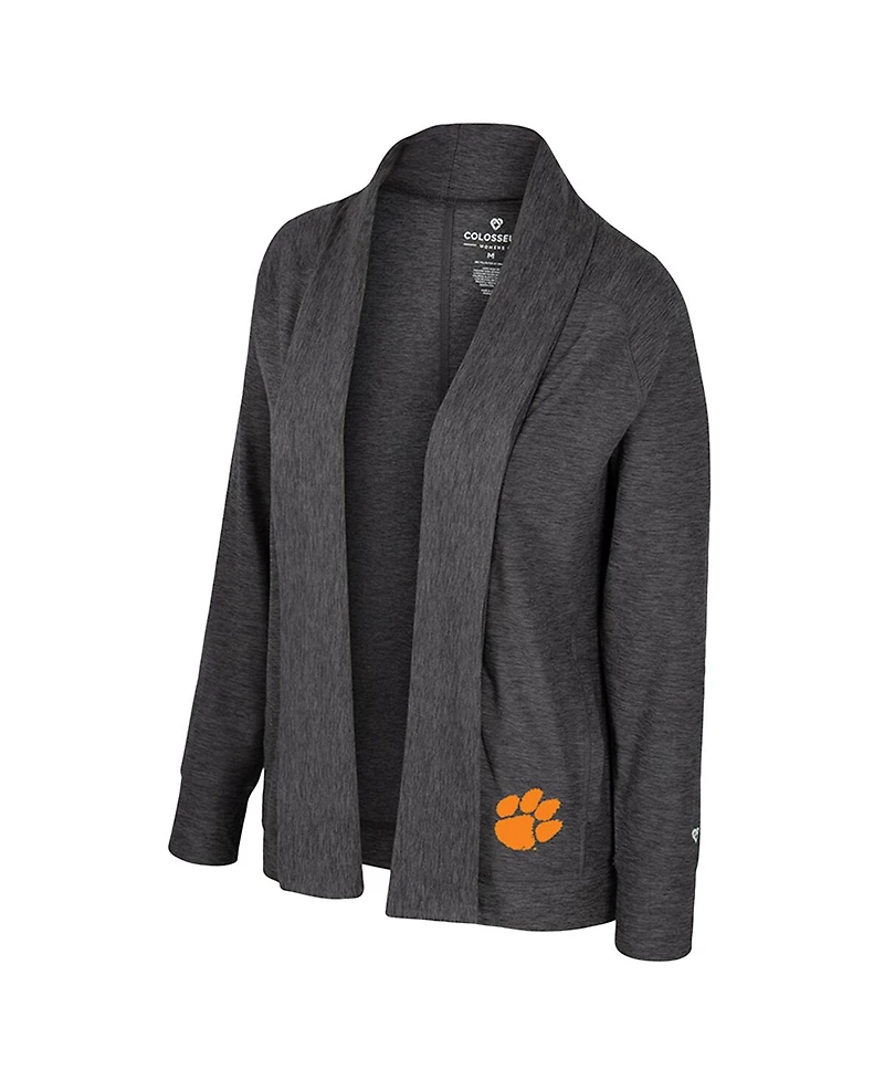 Colosseum Women's Charcoal Clemson Tigers Dash Cardigan