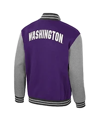Colosseum Men's Purple Washington Huskies Ambi-Turner Full-Zip Varsity Jacket