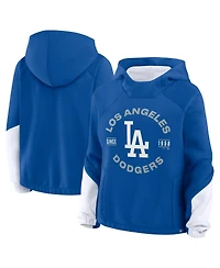 Fanatics Women's Royal Los Angeles Dodgers Oversized Time to Win Pullover Hoodie
