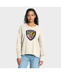 Fanatics Women's Cream Baltimore Ravens Dove Legacy Long Sleeve T-Shirt