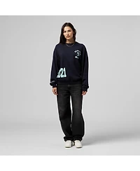 Mitchell & Ness Women's Deep Sea Blue Seattle Kraken Vintage Crewneck Sweatshirt
