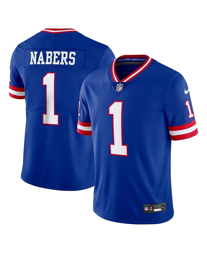 Nike Men's Malik Nabers Royal New York Giants Alternate 2 Legacy Vapor Untouchable Limited Jersey