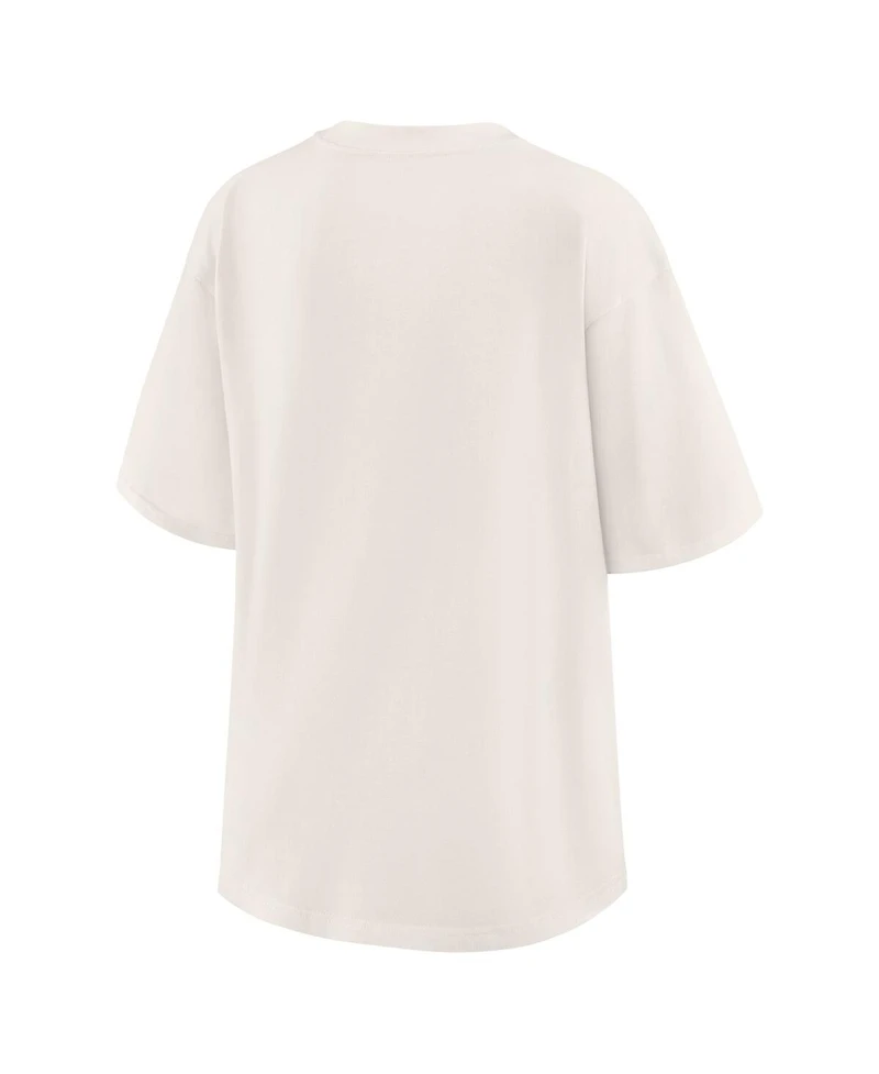 Wear by Erin Andrews Women's Cream New York Knicks Ball Boyfriend T-Shirt