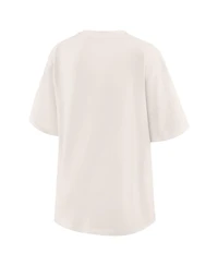 Wear by Erin Andrews Women's Cream New York Knicks Ball Boyfriend T-Shirt