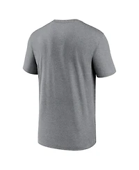 Nike Men's Heather Charcoal Detroit Tigers 2025 Mlb Postseason Legend Dri-fit T-Shirt