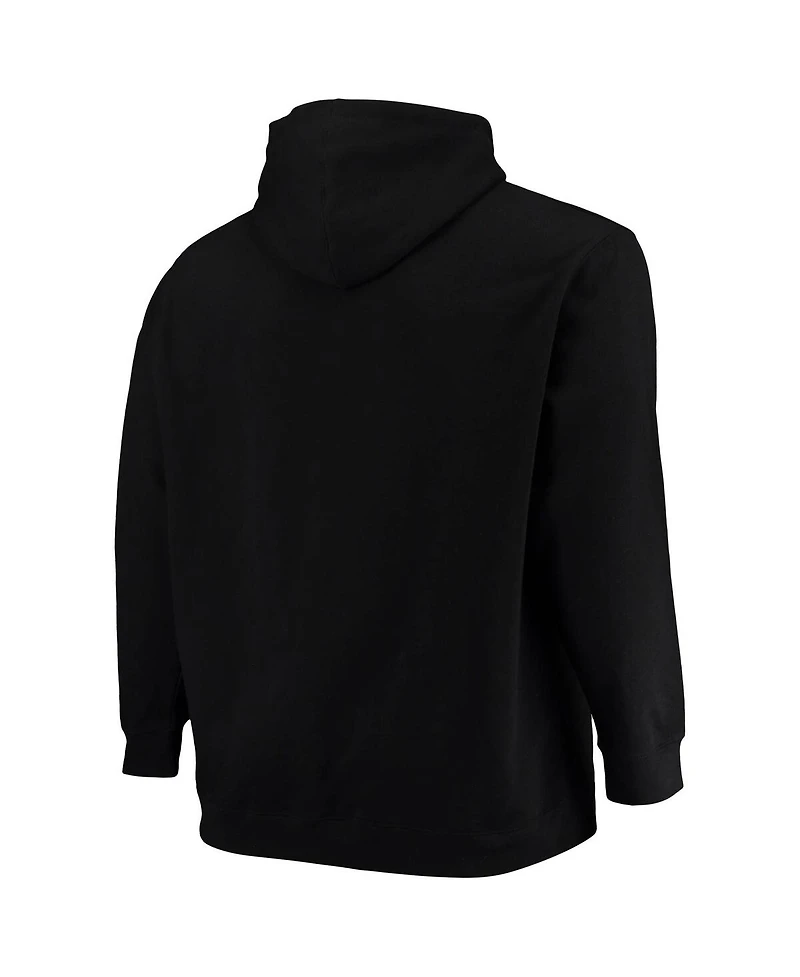 Colosseum Men's Black Texas Tech Red Raiders Big Tall Arch Logo 2.0 Pullover Hoodie