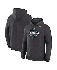 Fanatics Men's Heather Charcoal Seattle Mariners 2025 American League Champions Locker Room Hoodie