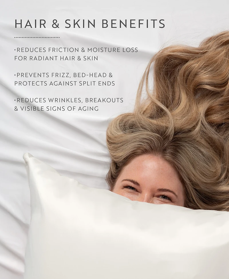 ienjoy Home Momme Mulberry Silk Pillowcase, Standard