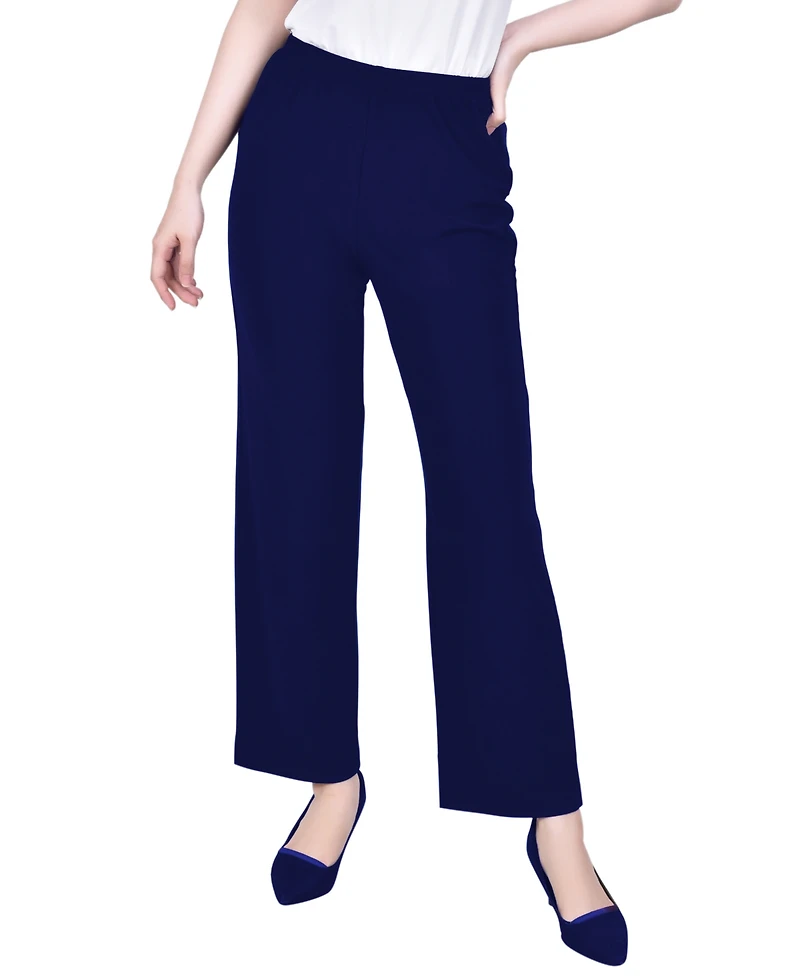 Ny Collection Plus Pull On Slim Leg Pants