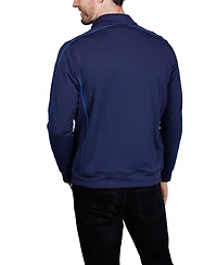 Tailorbyrd Men's Textured Knit Performance Quarter Zip