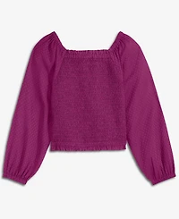 Epic Threads Girls' 5-20 Dobby Smocked Top, Macy's Exclusive