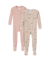 Gerber Toddler Boys Snug Fit Footed Pajamas, 2-Pack, Dogs