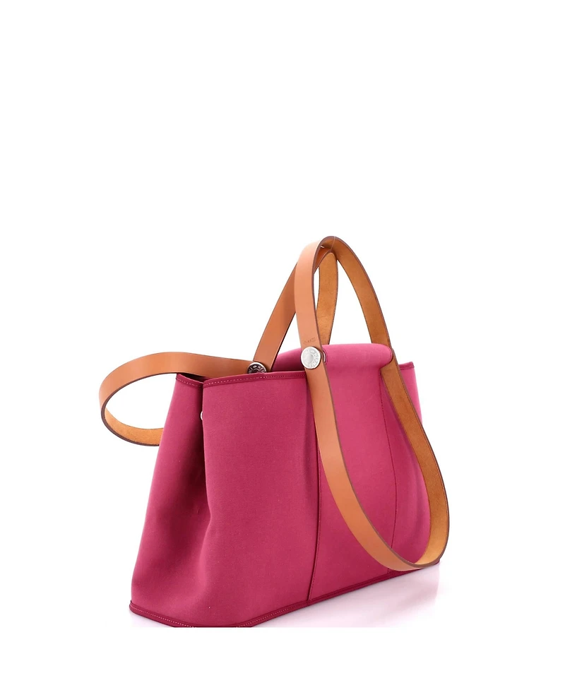 Pre-Owned HERMES 39 Cabag Elan Toile and Leather