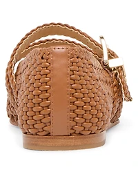 Dolce Vita Women's Baylee Woven Double Strap Mary Jane Flats