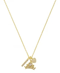 Disney Princess Cubic Zirconia Pendant Charm Necklace