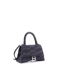Pre-Owned Balenciaga Small Hourglass Top Handle Bag Bb Monogram Denim