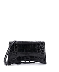 Pre-Owned Balenciaga Hourglass Chain Wallet Embossed Leather