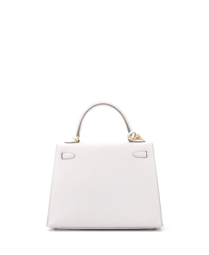 Pre-Owned Hermes Kelly 25 Handbag Grey Epsom with Gold Hardware