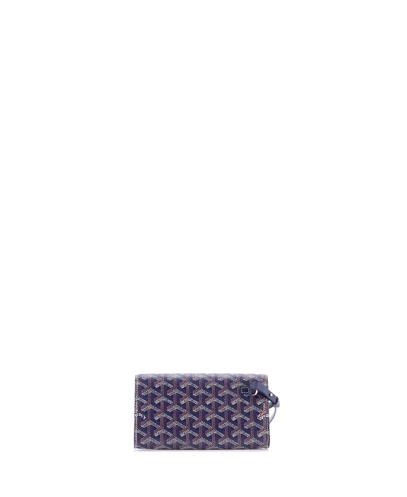 Pre-Owned Goyard Mini Monte Carlo Clutch Coated Canvas