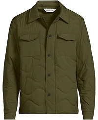 Lands' End Men's Quilted Insulated Shirt Jacket
