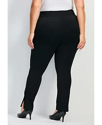 Avenue Women's Eva Split Detail Ponte Pant