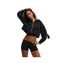 Cotton On Women's Active Plush Boxy Cropped Zip Through