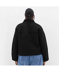 City Chic Women's Boucle Zip Front Jacket