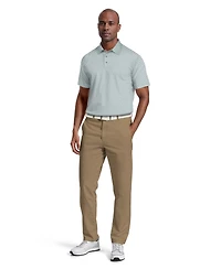 Pga Tour Men's All-Over Micro Jacquard Short-Sleeve Golf Polo Shirt