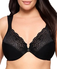 Glamorise Plus WonderWire Front-Closure Underwire Bra