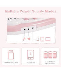 Mecale Multifunctional 37 Electric Keyboard Piano with Microphone